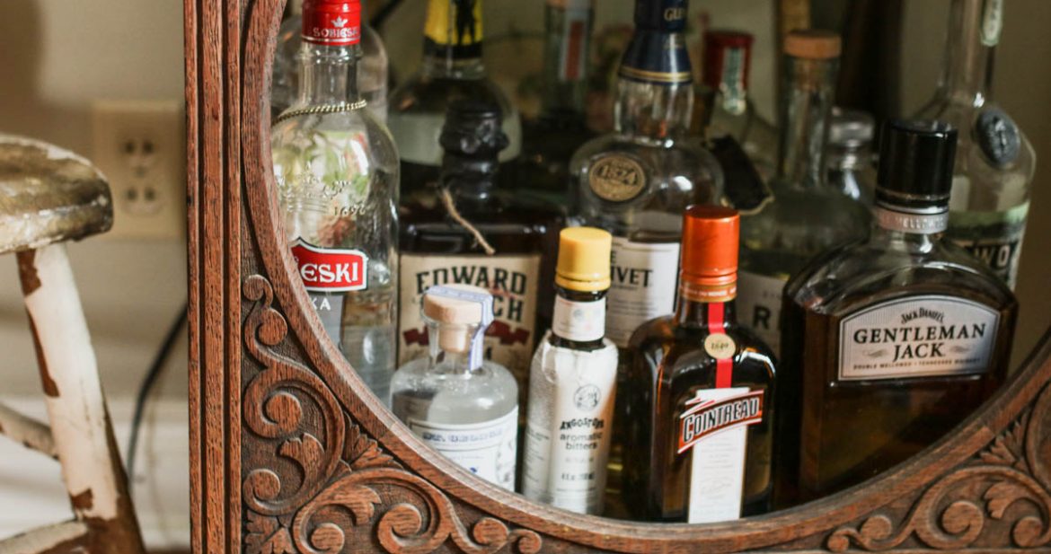 Vintage Farmhouse Parlor Cocktail Lounge