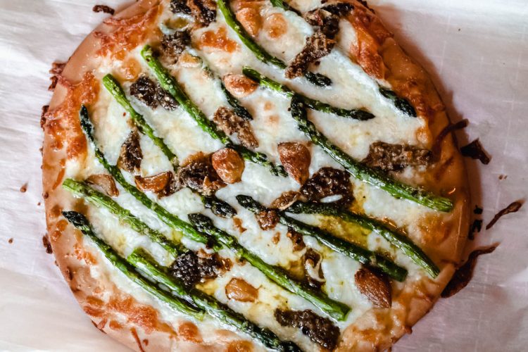 asparagus and mushroom pizza recipe Abigail Albers