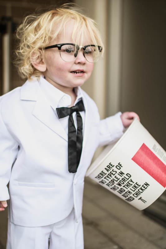 Creative Toddler Costume Toddler as Colonel Sanders from Kentucky Fried Chicken