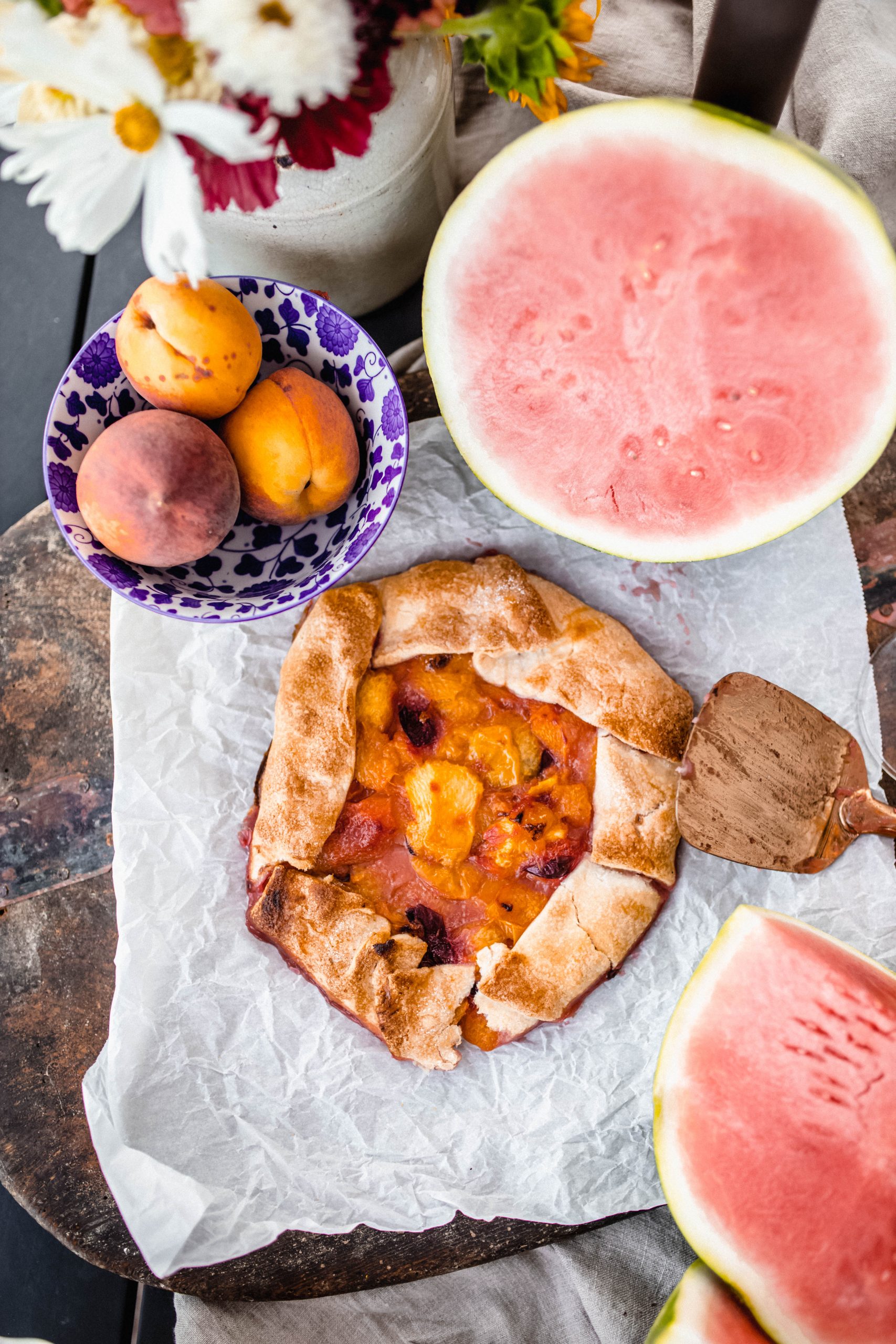 Peach and plum Galette REcipe