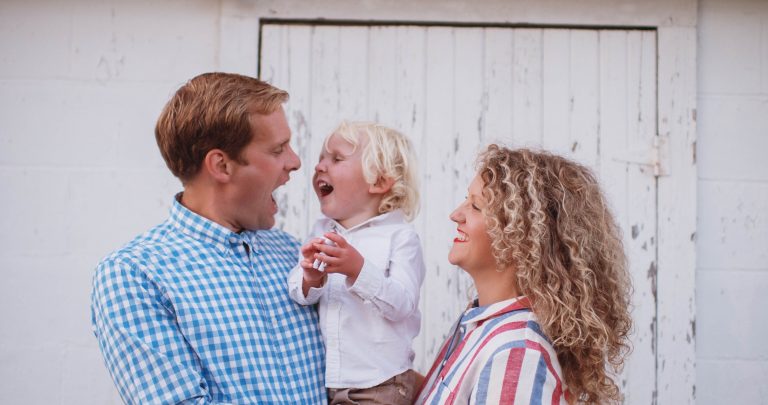 Family Photo Shoot in the Garden by the old shed