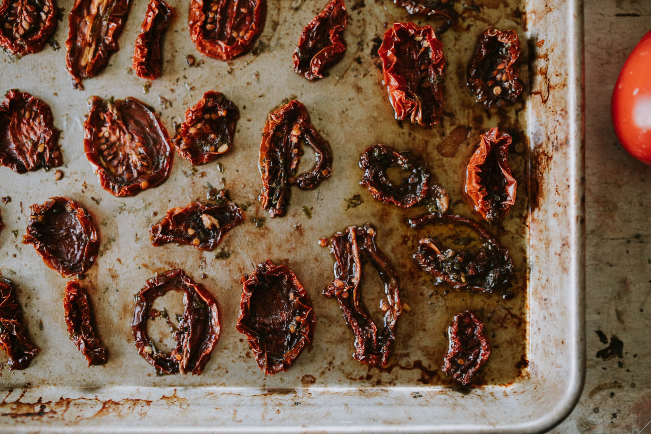 Marinated dehydrated Tomatoes