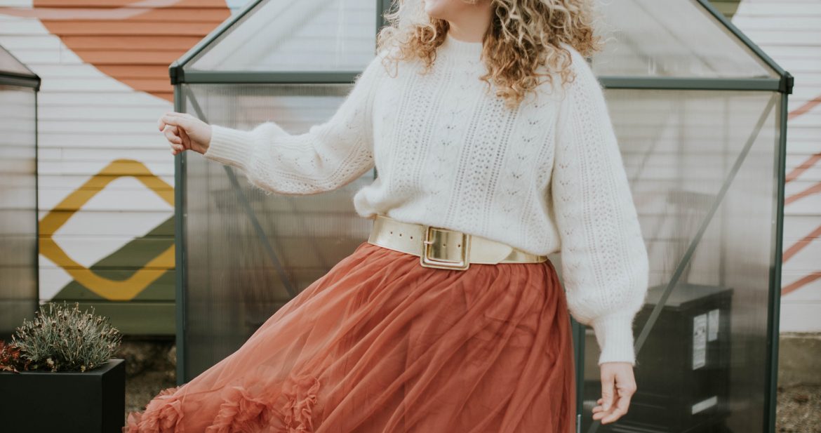 Sezane Sweater with Tulle Skirt