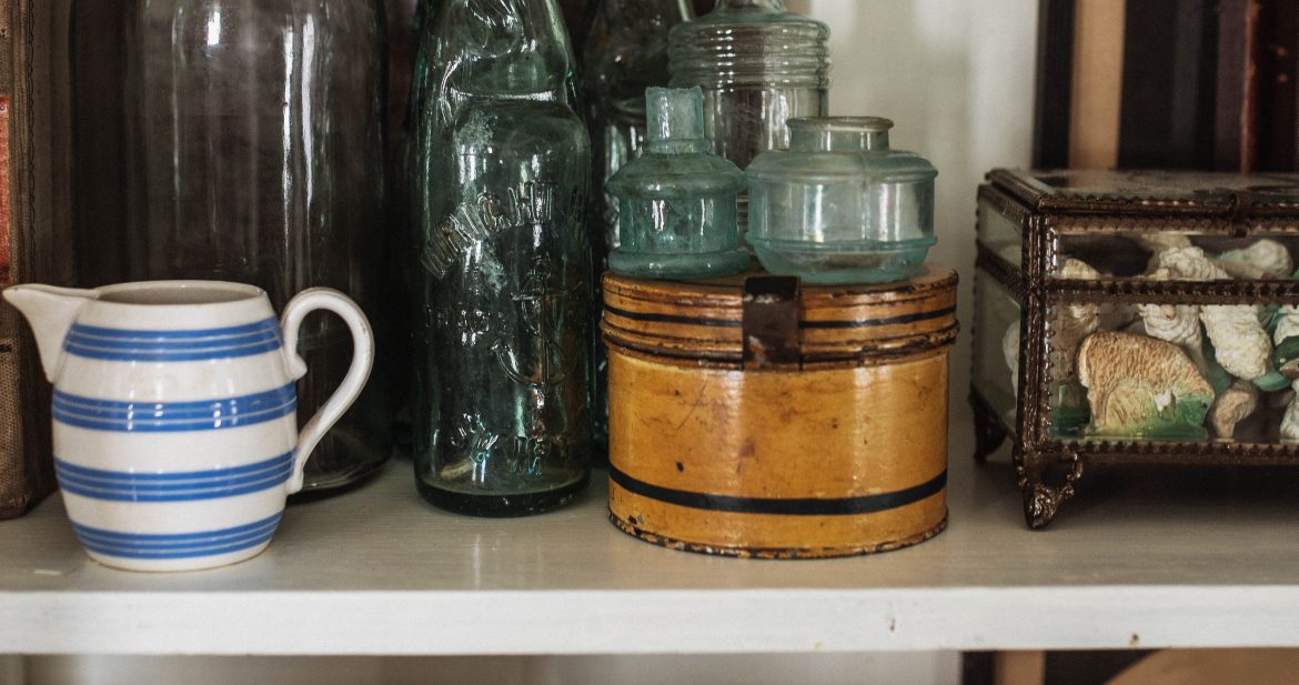 Where to find vintage glass bottles