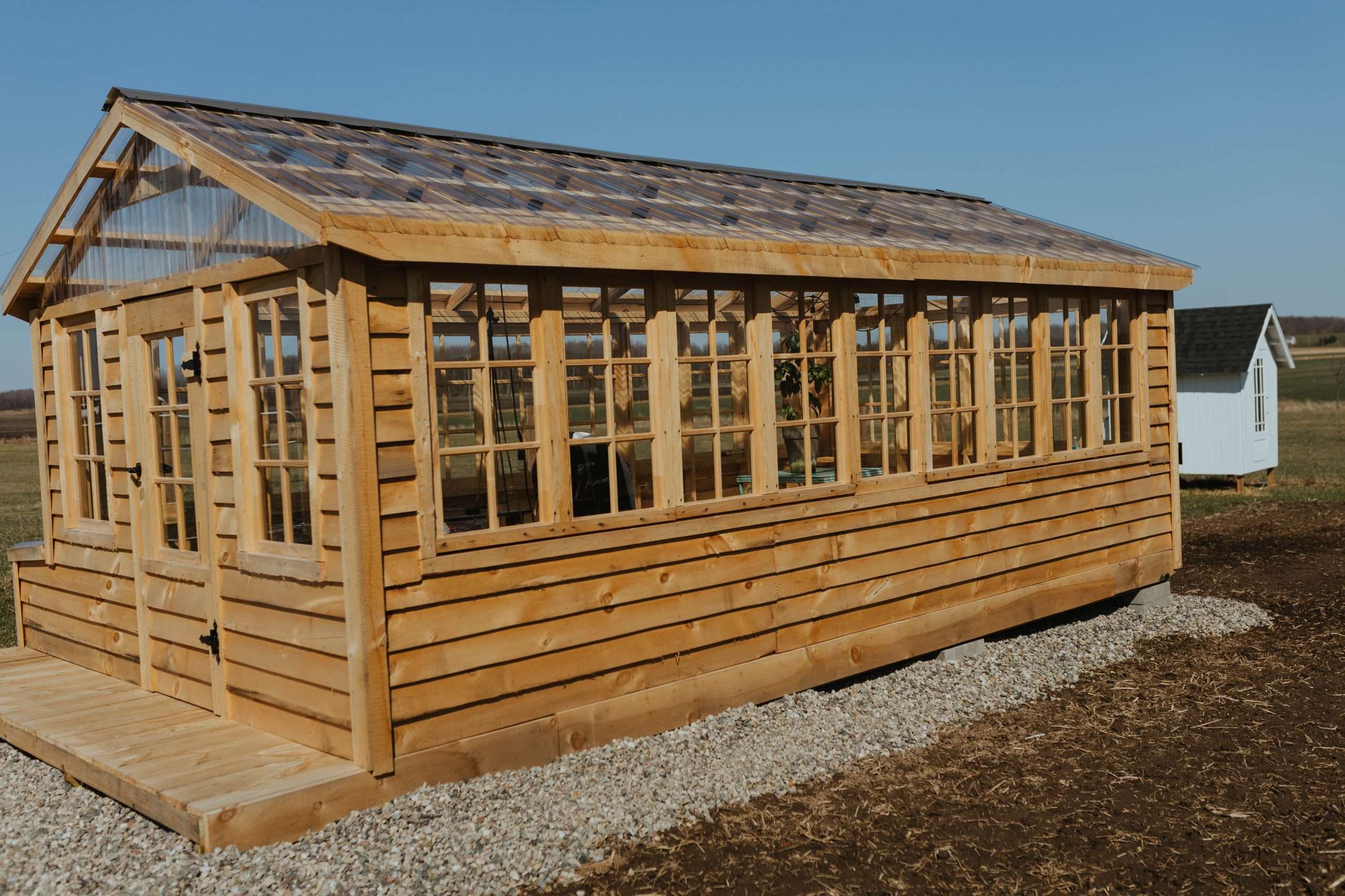 Custom amish built greenhouse
