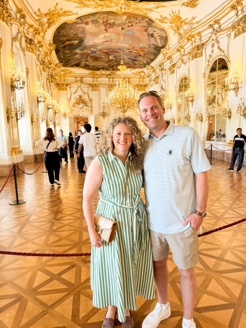 The interior of Schonbrunn Palace Vienna 